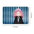 thumbnail image 3 of Balery Dog in Hairdresser Doormat, Durable Flannel Fabric, Waterproof Stain and Fade Resistant, Low Profile,Indoor Outdoor Door Mats, Easy Clean Patio Entrance Mat, 16x24in, 3 of 9