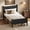 Black, variant on Sailvan Queen Platform Bed with Headboard & Footboard - Shaker Farmhouse Style Bed Frame with Wood Grain Finish & Under-Bed Storage Walnut