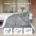 thumbnail image 6 of GOTCOZY Heated Blanket King Size - Electric Blanket with Dual Controller 6 Heating Level & 10 Hour Auto Off Heating Blanket, ETL Certified (100X90 Inch Grey), 6 of 13