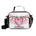 thumbnail image 7 of Heart Tramp Stamps Lunch Bag Cooler Bag Cooling Tote Portable Shoulder Strap Interior Pockets for Picnic Travel, 7 of 7