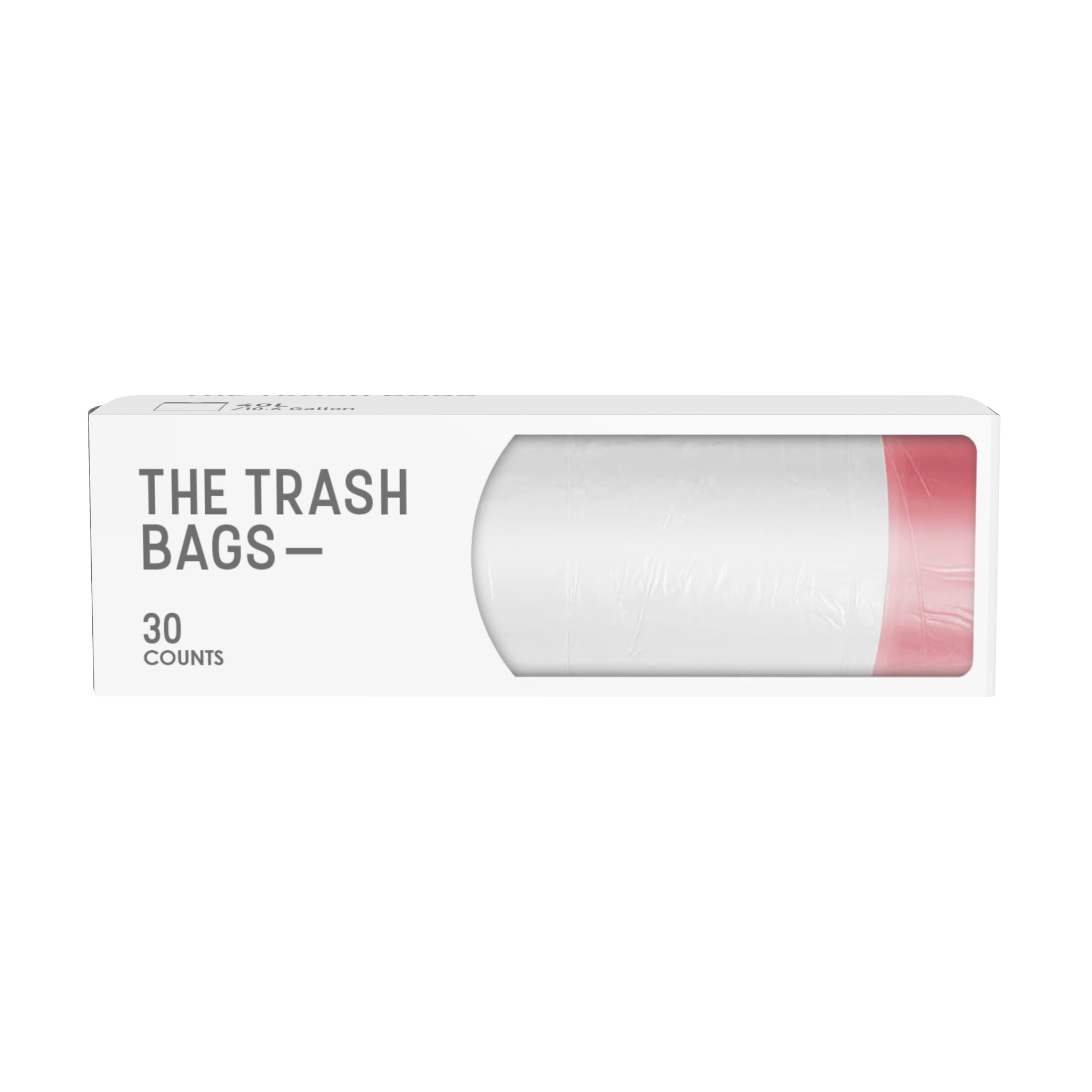 Innovaze 10.6 Gallon White Kitchen Trash Bags with Drawstring (180-Count)