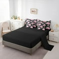 thumbnail image 5 of Manfei Floral Peony 7 Pieces Bedding Comforter Set for Female Women Men,Chic Pink Flower Full Bedding Set Lightweight,Spring Graden Fitted Sheet Flat Sheet,Luxury Bedroom Decor,Reversible, 5 of 8