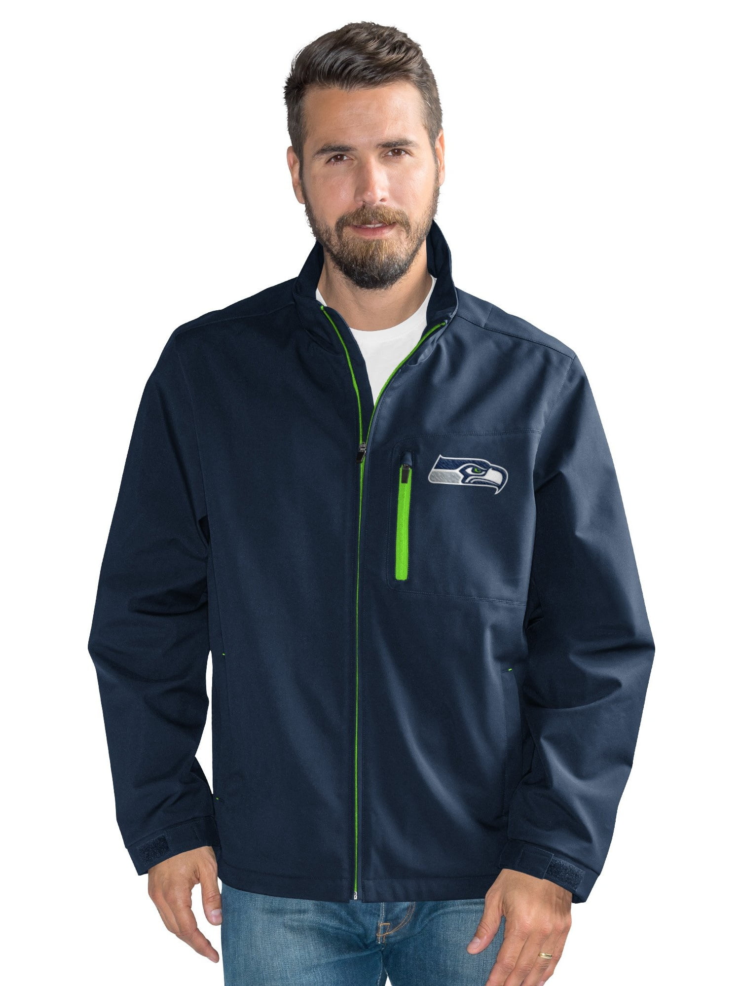 Seattle Seahawks Men's Defender Soft Shell Full Zip Jacket by G-III Sports