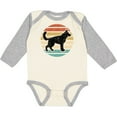thumbnail image 3 of Inktastic German Shepherd Silhouette Vintage Retro Boys or Girls Long Sleeve Baby Bodysuit, 3 of 5