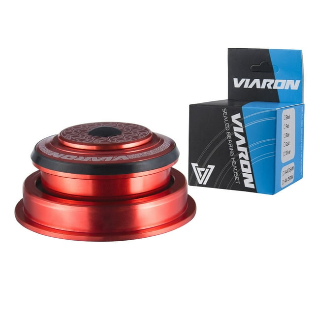 Toystoory VIARON Universal Bike Bearing Headset Reemplazo Bicicleta Straight Fork Bearings Repair Reemplazo de piezas Red 44x56mm Type2 NO2 Toystoory OD022374-08