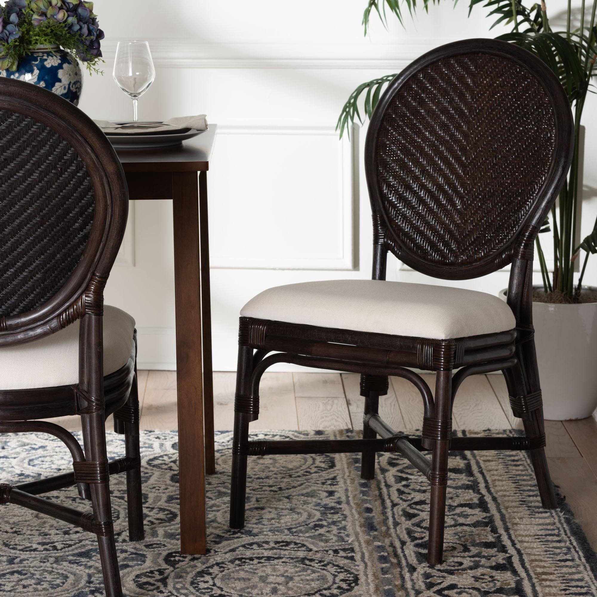 bali & pari Elmer Boho Dining Chair, Espresso