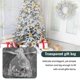 thumbnail image 5 of 100 PCS Organza Wedding Gift Bags Drawstring Jewelry Pouch Bags Silver White Snowflakes Printed Shee, 5 of 5