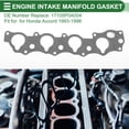 thumbnail image 3 of Unique Bargains Engine Intake Manifold Gasket for Honda Accord 1993-1998 Intake Manifold Sealing Gasket No.17105P0A004 Asbestos-free Oil-resistant Paper 1 Pcs, 3 of 6