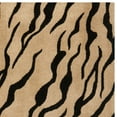 thumbnail image 2 of SAFAVIEH Soho Anson Animal Striped Wool Area Rug, Gold/Black, 6' x 6' Square, 2 of 4