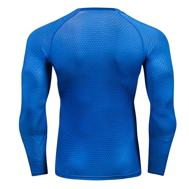 Guardurnaity Body Cómodo Respira libremente Corsé Algodón Absorbente Respetuoso con la piel Medias de manga larga Deporte al aire libre Elástico Whippy Camisetas Azul, Azul> XXL XXL Guardurnaity AP013529-12
