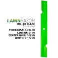 thumbnail image 2 of LawnRAZOR Blade for Simplicity Citation XT 61-inch Notched High Lift 3 Pack 810-CBL2783D, 2 of 6