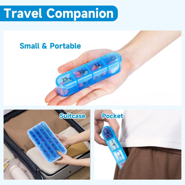 Apenu Monthly Pill Organizer, 32 Compartments, 30-Day photo 6