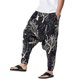 thumbnail image 2 of SAYOO Pantalones largos de yoga  para hombre, pantalones de entrepierna caída holgados con estampado de patrón nacional, pantalones casuales de estilo simple SAYOO S M L XL XXL XXXL, 2 of 8