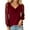 Z-Red465, variant on Women's Blouse Lace Trimmed Long Sleeve Solid Color Elegant Cowl Neck Casual For Ladies Spring Summer Cozy Female Tops