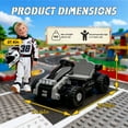 thumbnail image 3 of 12V Kids Ride On Building Block Car with Remote Control, 2 in 1 Electric Ride On Car for Toddlers, Power Ride On Electric Vehicle with Four Wheel Suspension, Bluetooth, Ride On Toy for Boys Girls 2-4, 3 of 10