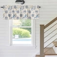 thumbnail image 5 of Summer Nautical Window Valance for Kitchen, Cartoon Sun Coastal Anchor Rudder Cute Seagull Retro Rod Pocket Short Curtain for Small Windows, Light Filtering Decorative Valance, 42 x 18 Inch, 1 Panel, 5 of 9