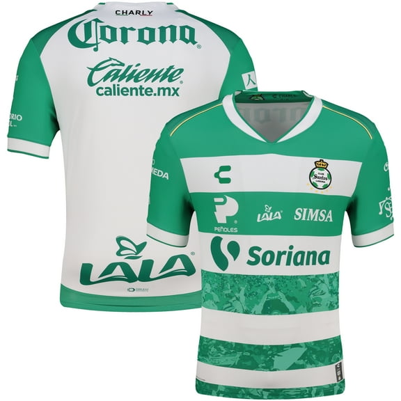 Men's Charly  Green Santos Laguna 2025/26 Home Authentic Jersey
