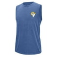 thumbnail image 2 of Men's MSX by Michael Strahan Royal Los Angeles Rams Warm Up Sleeveless T-Shirt, 2 of 3