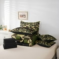 thumbnail image 6 of jejeloiu Cartoon Console Gamepad 7-Piece Twin Bedding Sets,Vintage Camo Print Bedding Comforter Set For Boys Kids Reversible, 6 of 8