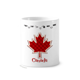 thumbnail image 1 of El día de Canadá 4 de Julio Plaza Maple Leaf Taza de cepillo de dientes, 1 of 3