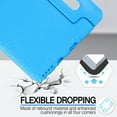 thumbnail image 2 of for Lenovo Tab M8 HD TB-8505F TB-8505X / Smart Tab M8 TB-8505FS/ Tab M8 FHD TB-8705F case, Shockproof, Silicone Rubber EVA Portable Handle Stand Protective Kids Cover Case, Blue, 2 of 5