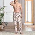 thumbnail image 2 of Mens Pajama Pants, Christmas Santa Cartoon Snowman Soft Sleep & Lounge Pants for Men, Cuteness Casual PJ Bottoms Pants with Pockets, 2 of 7