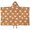 Rooster and Chick Brown Pattern, variant on Rooster and Fowl Cream Pattern Hooded Bath Towel Wrap for Teens Ages 3 To 12, Soft Lightweight Quick Dry Microfiber Bath Beach Pool, 50"x30"