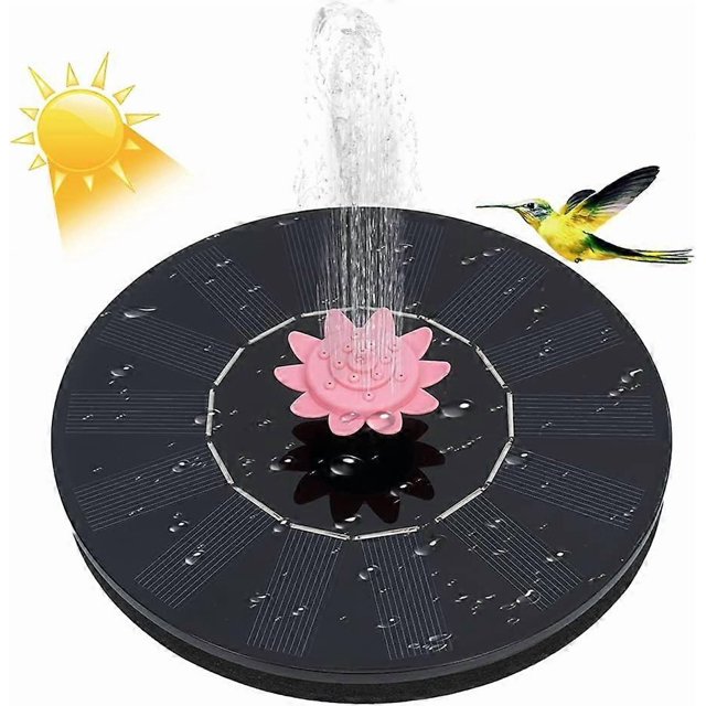 WJTG Solar Fountain, Upgraded with , Solar Powered Fountain Water Pump, Free Standing Floating SolarJ_Perfect Gift