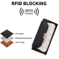 thumbnail image 5 of LOUEBICA Womens Wallet Vegan Leather Long Ladies Wallets RFID Blocking Bifold Card Holder with Floral Pattern Zipper Pocket, 5 of 8