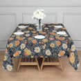 thumbnail image 3 of Pioneer Flower Floral Print Pattern Square Tablecloth, Waterproof Wipeable Spillproof Washable Table Cover for Home Kitchen Party and Daily Decor 52"x52", 3 of 6
