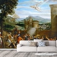 thumbnail image 3 of Idea4wall 6pcs Famous Art Painting Peel and Stick Wallpaper Removable Wall Murals Large Wall Stickers for Home Decoration, 100"x24", 3 of 5