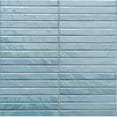 thumbnail image 6 of The Tile Life Castilla 14" x 14" Teal Ribbed Glossy Ceramic Finger Tile, Case (12 Tiles), 6 of 18