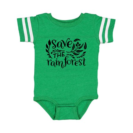 

Inktastic Save the Rainforest with Leaves Gift Baby Boy or Baby Girl Bodysuit