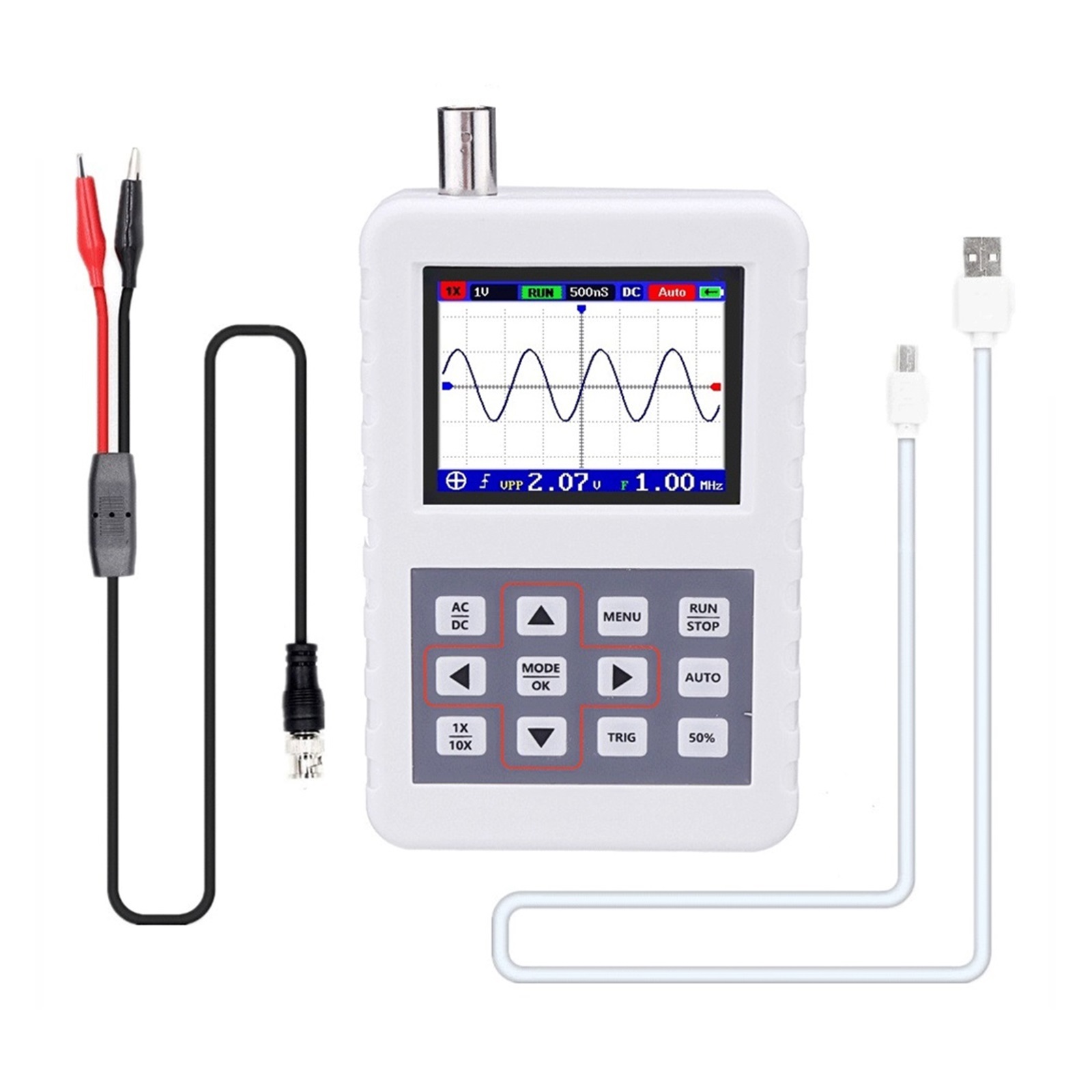 Digital Oscilloscope 3 Trigger Modes 20Msa s 5Mhz Analog Bandwidth Signal Generator Measuring Instrument ,Professional Designed