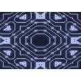 thumbnail image 1 of Ahgly Company Machine Washable Indoor Rectangle Transitional Periwinkle Purple Area Rugs, 8' x 12', 1 of 7