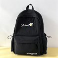 thumbnail image 5 of Floral Embroidery Backpack 17 In Large Capacity Nylon Lightweight Daypack, Multi-Pocket Casual Rucksack for Campus,, 5 of 7