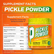 Pickle Powder by Divine Health | Lemon Zest Flavor | Formulated by Dr. Colbert, MD | Joint Support & Hydration | Turmeric, Ginger, Electrolytes, Minerals | Pickleball & Sports Supplement | 30 Scoops