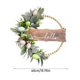 thumbnail image 3 of 16 inch Easter Wreath Artificial Easter Egg Wreath for Front Door Easter Door Wreath Spring Wreath with Pastel Eggs and Mixed Twigs for Easter Decorations（C）, 3 of 4