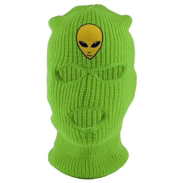 Gravity Threads Masque de Ski 3 Trous Alien Head - Vert Fluo