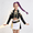 Style A, variant on Halloween Pop Star Costume Set, Black White Stage Performance Outfit for Girl, Gold Chain Print Jacket & Shorts with Tee for Holiday Party Events