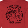 thumbnail image 4 of Inktastic Summer Vacation Mode Myrtle Beach South Carolina Long Sleeve T-Shirt, 4 of 5