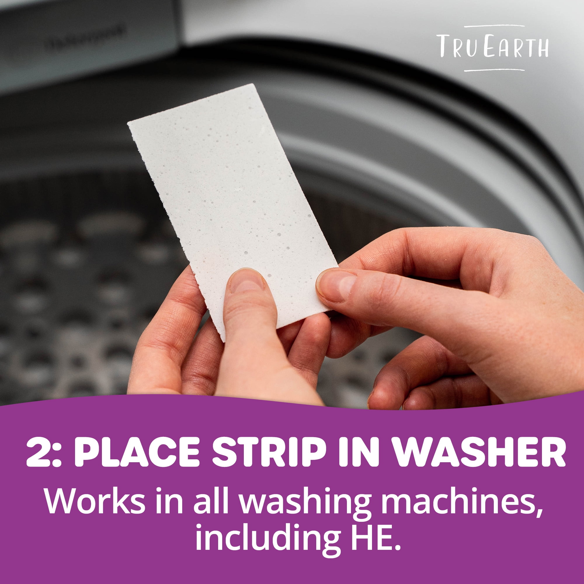 Tru Earth Eco-Strips Laundry Sheets - Lilac Breeze - Up to 768 Loads (384 Sheets) - Laundry Detergent Sheets
