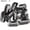 S  black, variant on Weave Clips 10Pcs Set - 32mm U Shape Snap Comb 6 Teeth for Hair Extensions