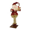 Fantasy Creations 25" Red Christmas Elf Holding Present on Display Stand