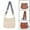 beige, variant on CHOK Vegan Leather Handbag  Women Satchel Handbag with Inner Pockets and Sturdy Straps  Ladies Shoulder Bag For Work Or Out(Beige)