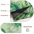 thumbnail image 6 of Monstera Leaves Round Area Rug 6Ft Washable Circle Rugs for Bathroom Office, Summer Tropical Plants Palm Leaf Ombre Green Non-Slip Carpet Floor Mats Indoor Outdoor Carpet Runner Aesthetic Home Decor, 6 of 8