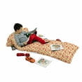 thumbnail image 3 of Modern Floor Pillow Lounger Cover, Teapots and Cup with Polka Dots Lime Orange and Strawberry Fruits Display, Nap Mat Printed Fabric Case for 5 Pillows, 88" x 27", Yellow Scarlet, by Ambesonne, 3 of 5