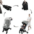 thumbnail image 2 of RICHYOUNG Folding Baby Stroller with Mosquito Net,Storage Basket,Adjustable Backrest/Canopy,Cup Holder(Gray), 2 of 11