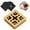 Brown-4 Pad, variant on Cat Nail File Scratcher Box with 5 Sandpaper Pads & 4 Bell Balls, Sturdy Wood Cat Nail Scratcher to File Nails, Cat Toy Filer Toy for Treat-Motivated Cats, Included Silicone Security Rings