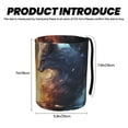 thumbnail image 3 of Wukai Red And White Flame Fox Print Car Trash Can - Easy to Clean Hanging Garbage Bin - Removable Liner - Leak-Car Garbage Can - Waterproof Trash Can for Car and SUV, 3 of 7